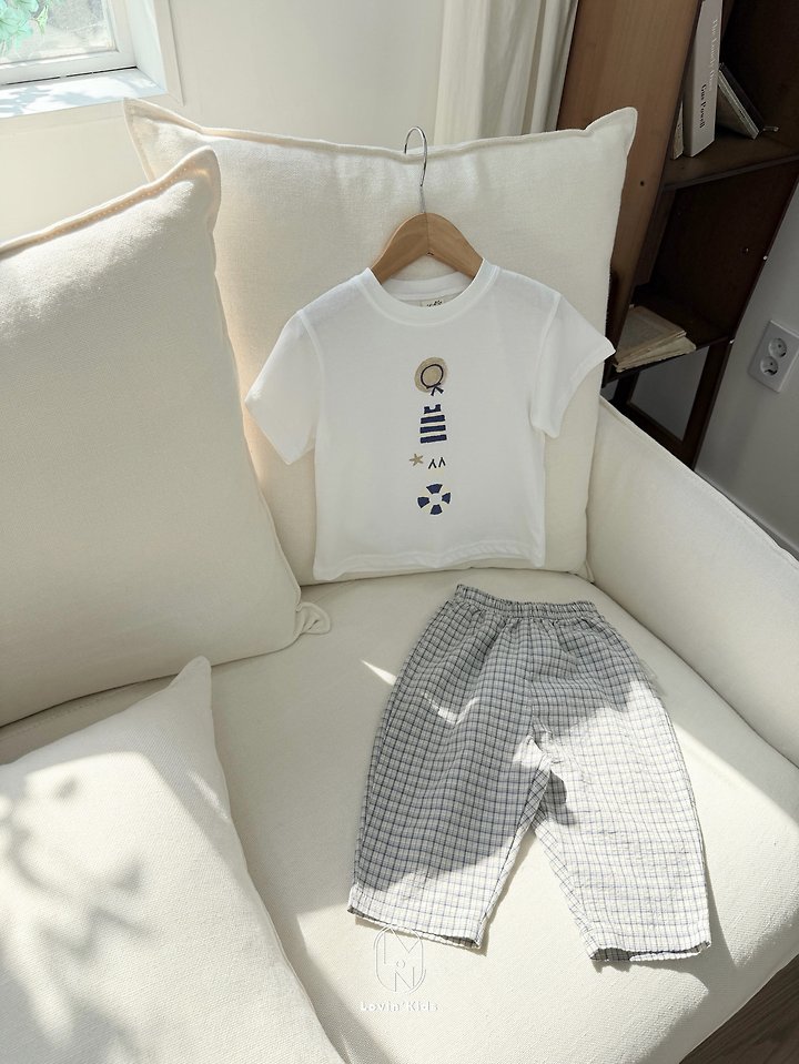 Lovin - Korean Baby Fashion - #onlinebabyboutique - Soft Check Pants - 9