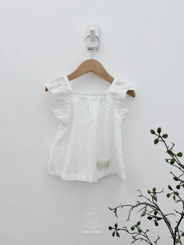 Lovin - Korean Baby Fashion - #onlinebabyshop - Daisy Frill Top - 5
