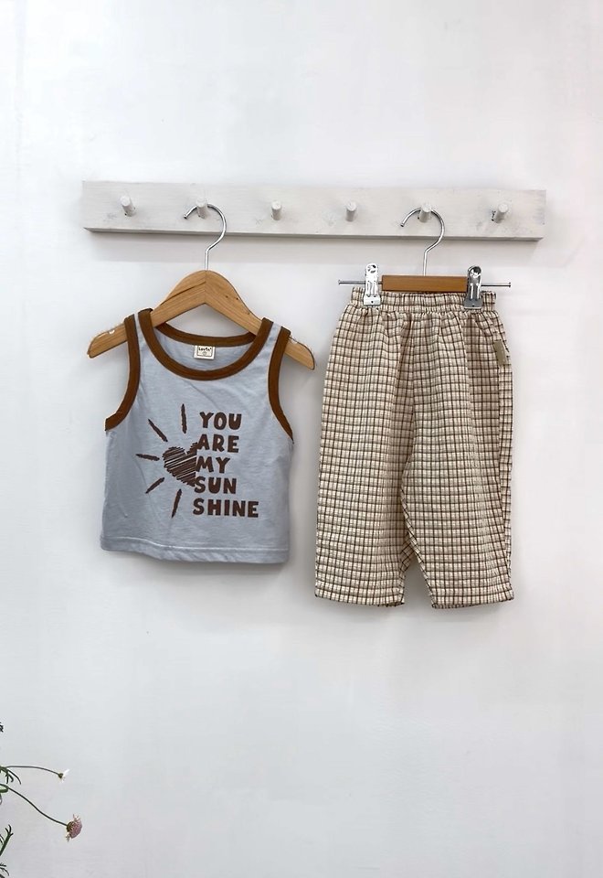 Lovin - Korean Baby Fashion - #onlinebabyshop - Soft Check Pants - 10
