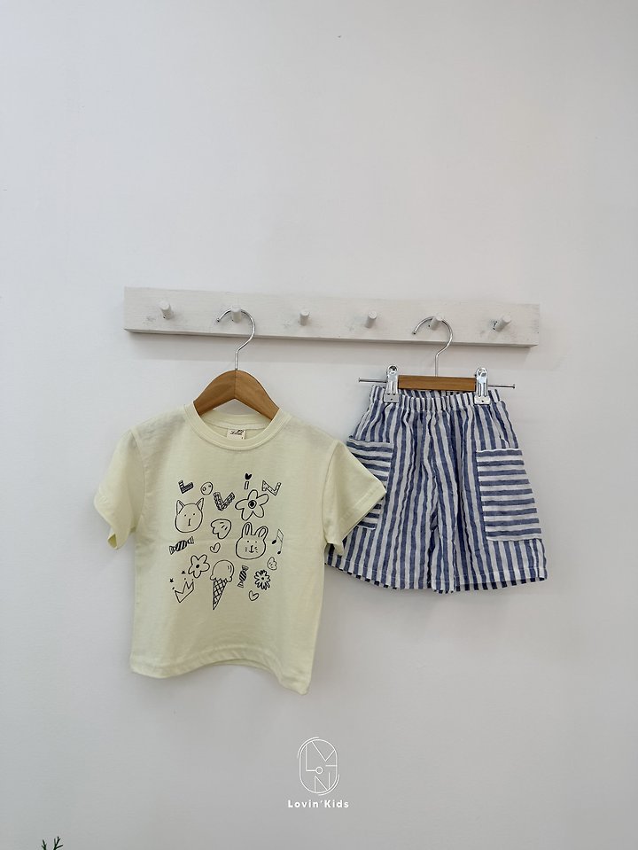 Lovin - Korean Baby Fashion - #onlinebabyshop - Breeze Stripe Pants - 9
