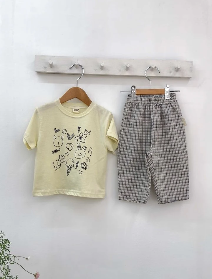 Lovin - Korean Baby Fashion - #smilingbaby - Soft Check Pants - 11