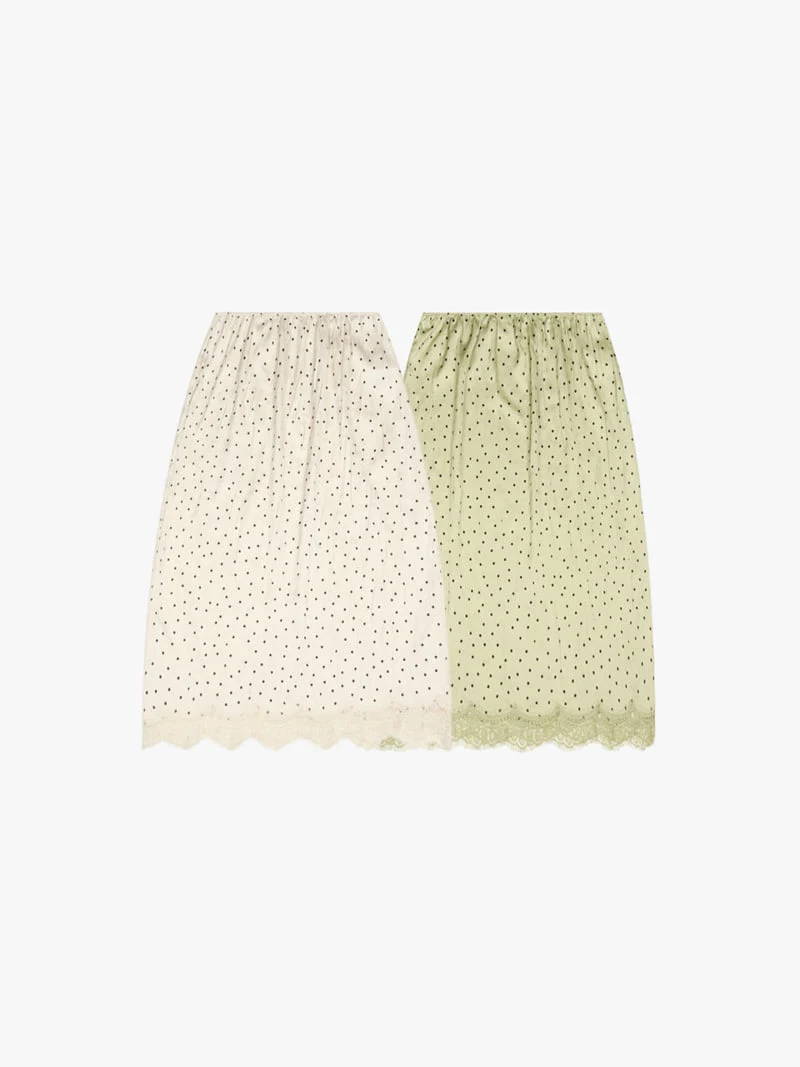 Made - Korean Women Fashion - #womensfashion - Polka Dot Skirt - 4