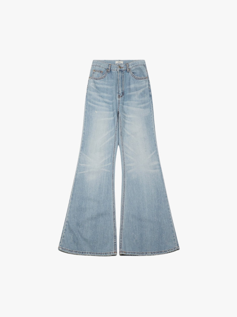 Made - Korean Women Fashion - #momslook - Leaf Denim Pants