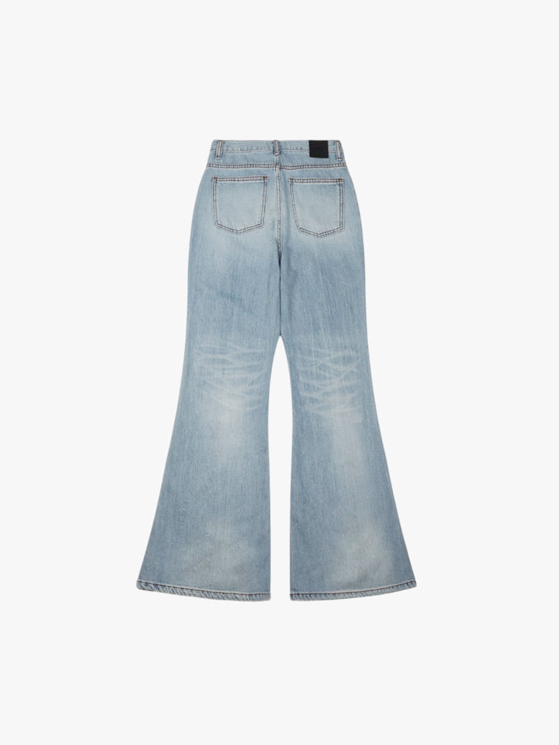 Made - Korean Women Fashion - #momslook - Leaf Denim Pants - 2