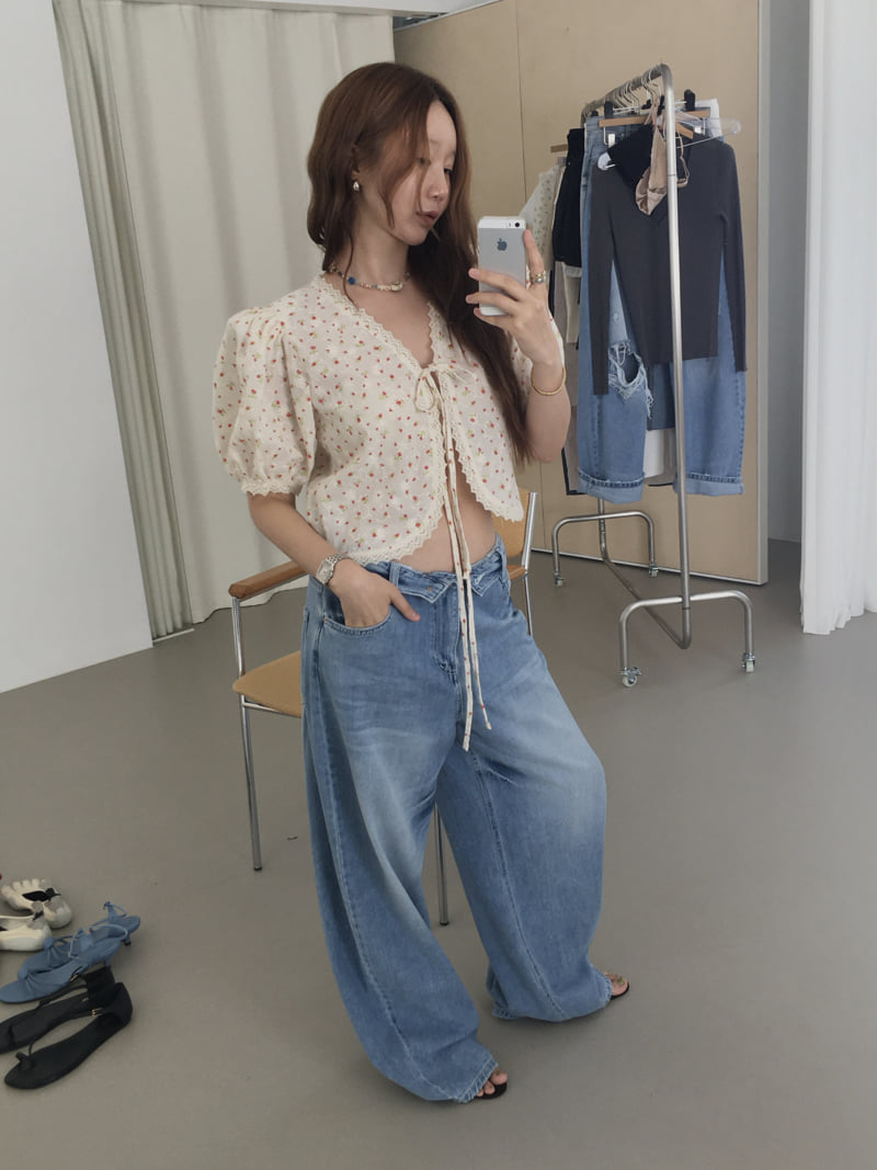 Made - Korean Women Fashion - #momslook - Folder To Denim Pants - 7