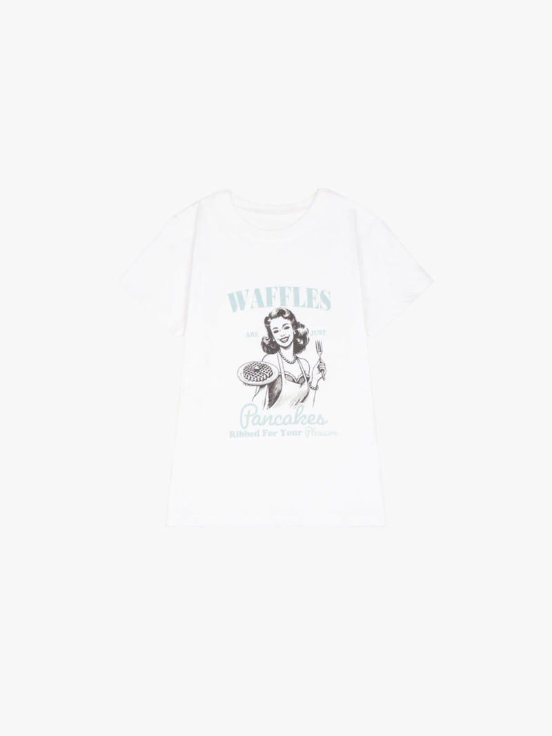 Made - Korean Women Fashion - #momslook - Waffle Tee - 3