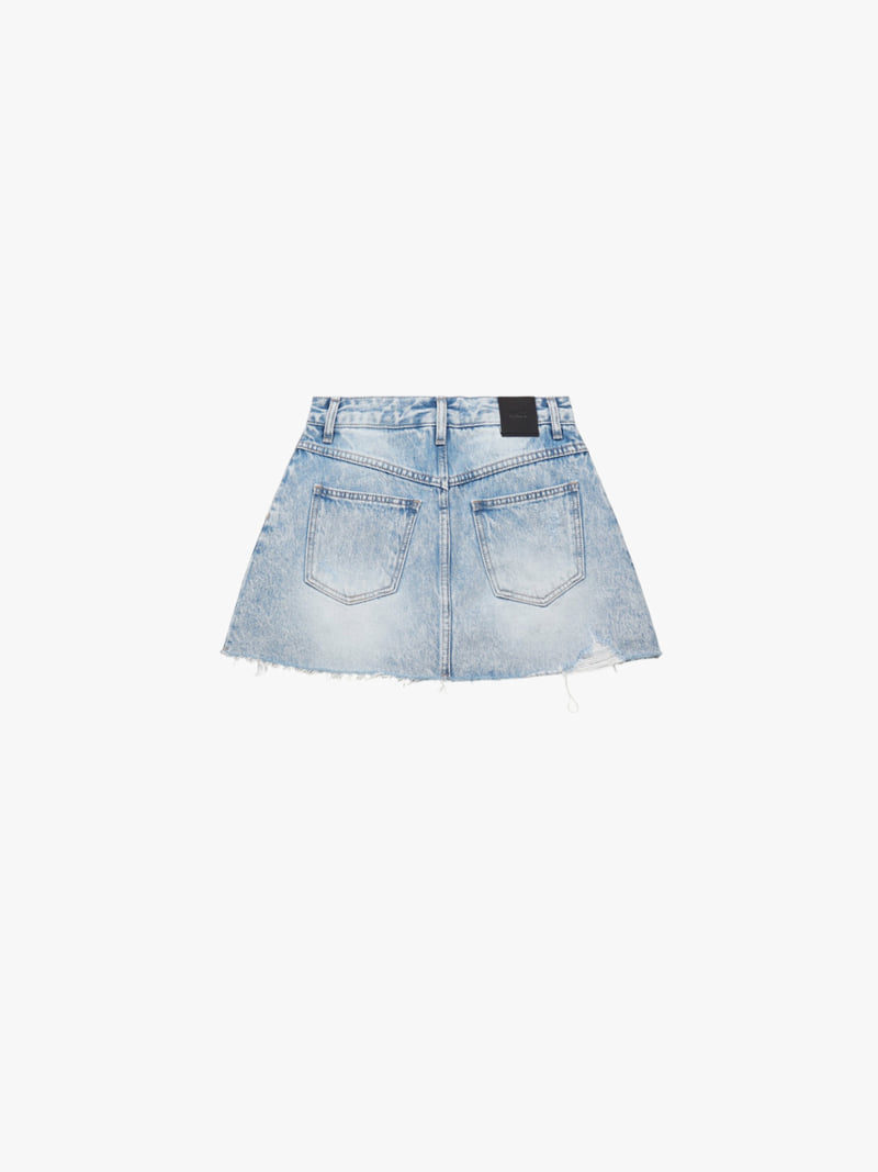 Made - Korean Women Fashion - #momslook - Haze Denim Skirt - 2