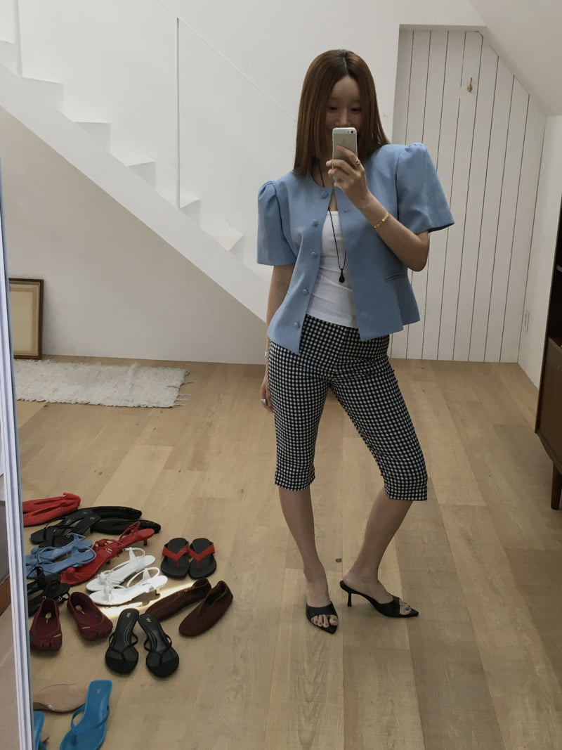 Made - Korean Women Fashion - #momslook - Sun Check Pants - 12