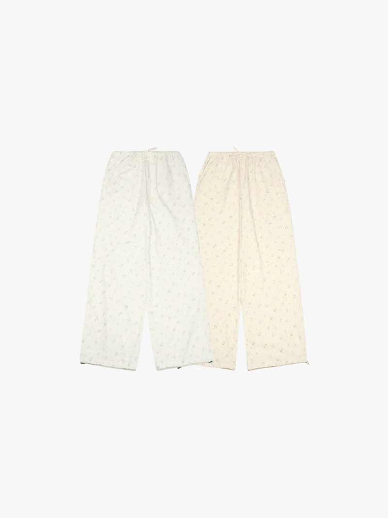Made - Korean Women Fashion - #thelittlethings - Flower Pants - 4