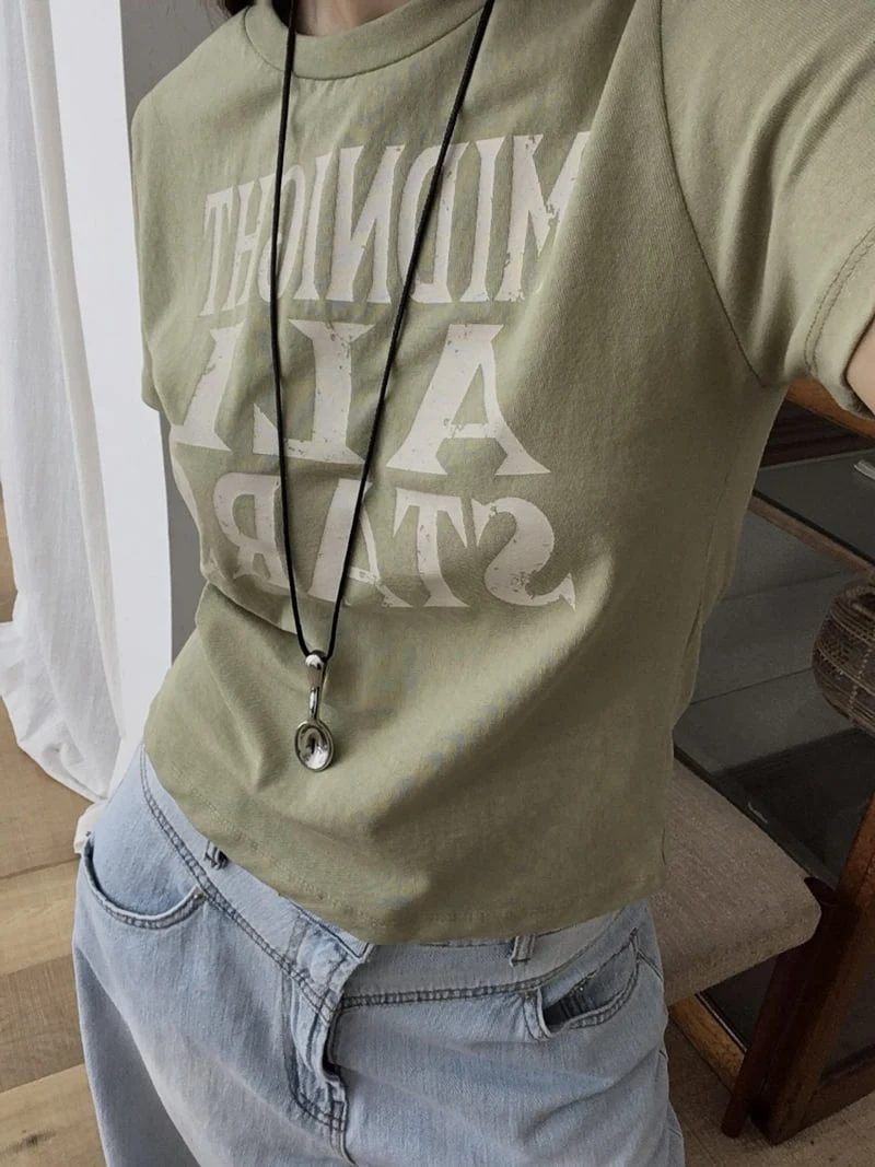 Made - Korean Women Fashion - #momslook - Midnight Tee - 11