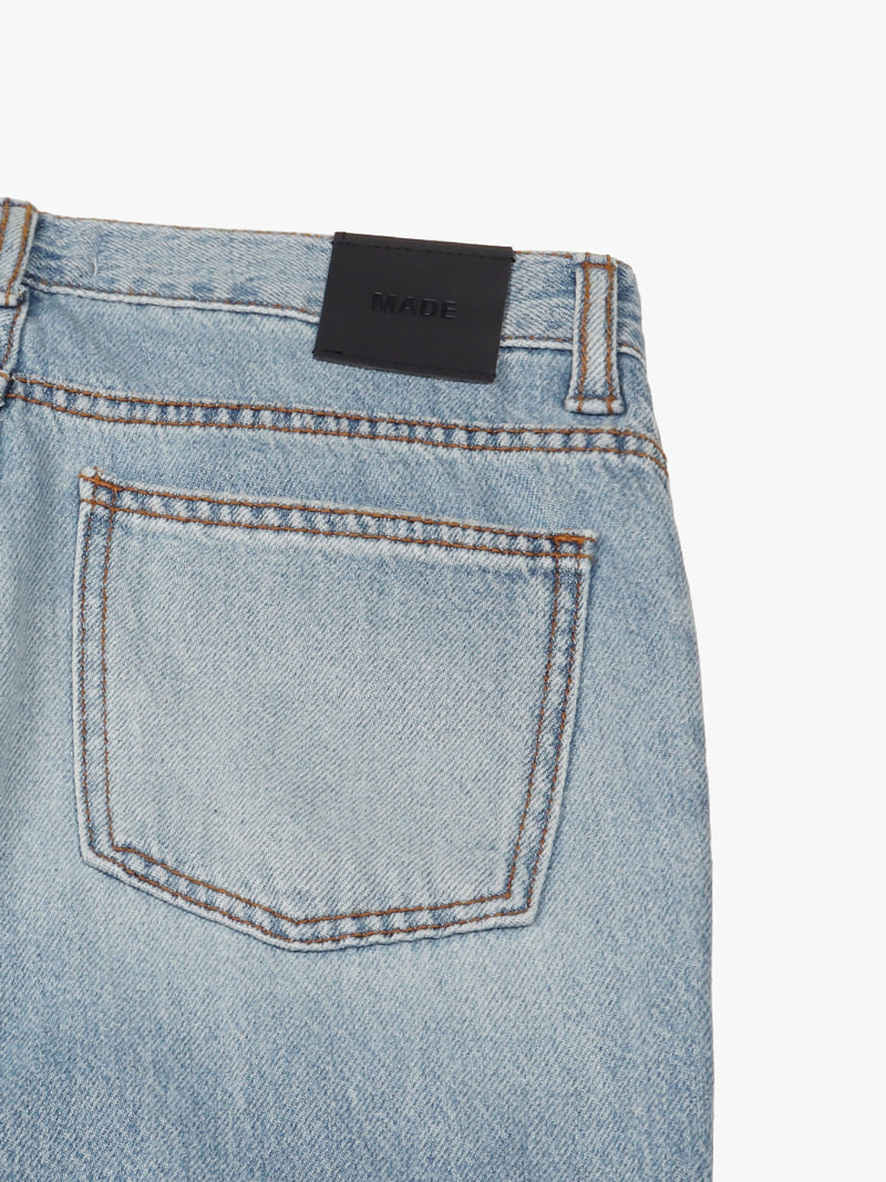 Made - Korean Women Fashion - #pursuepretty - Leaf Denim Pants - 6