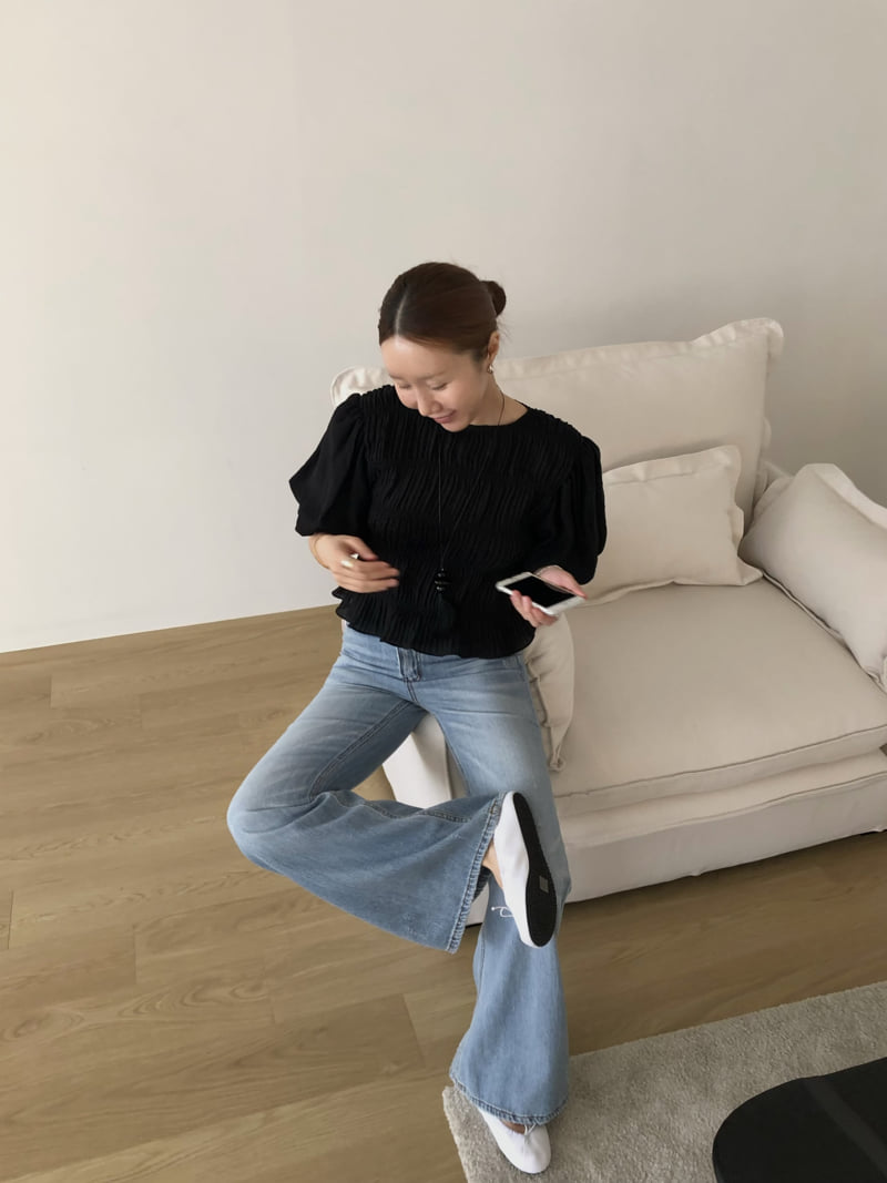 Made - Korean Women Fashion - #restrostyle - Leaf Denim Pants - 7