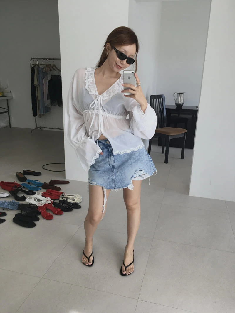 Made - Korean Women Fashion - #restrostyle - Robe Blouse - 6