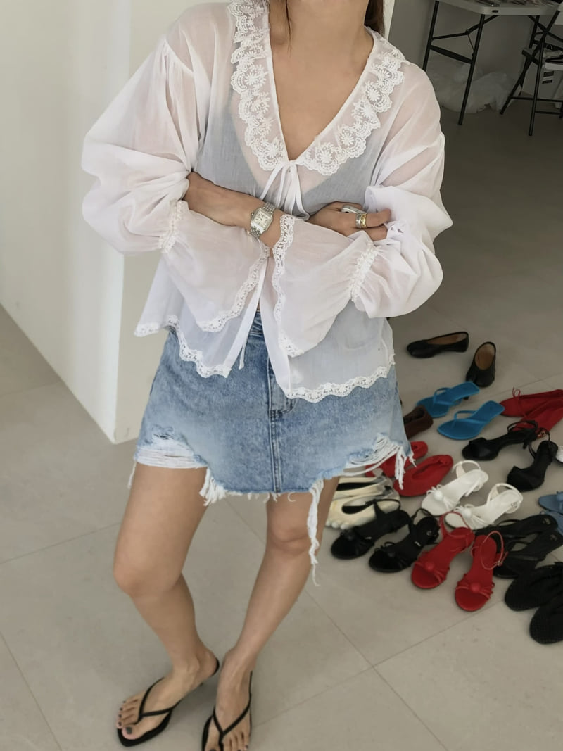 Made - Korean Women Fashion - #romanticstyle - Robe Blouse - 7