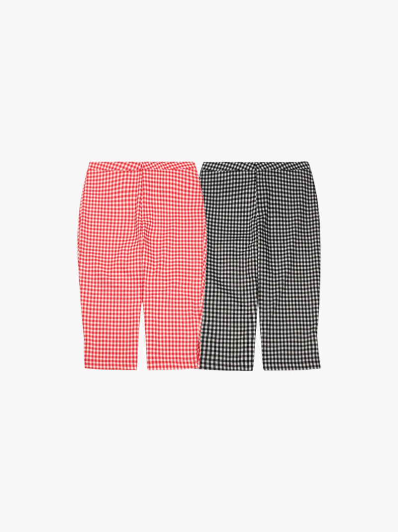 Made - Korean Women Fashion - #restrostyle - Sun Check Pants - 4