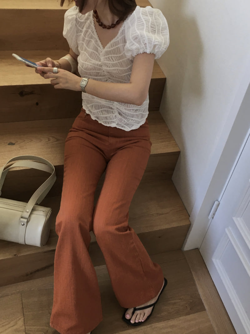 Made - Korean Women Fashion - #romanticstyle - Sheer Blouse - 9