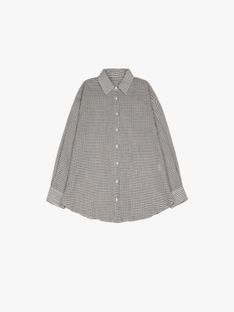 Made - Korean Women Fashion - #romanticstyle - Lil Check Shirts - 4