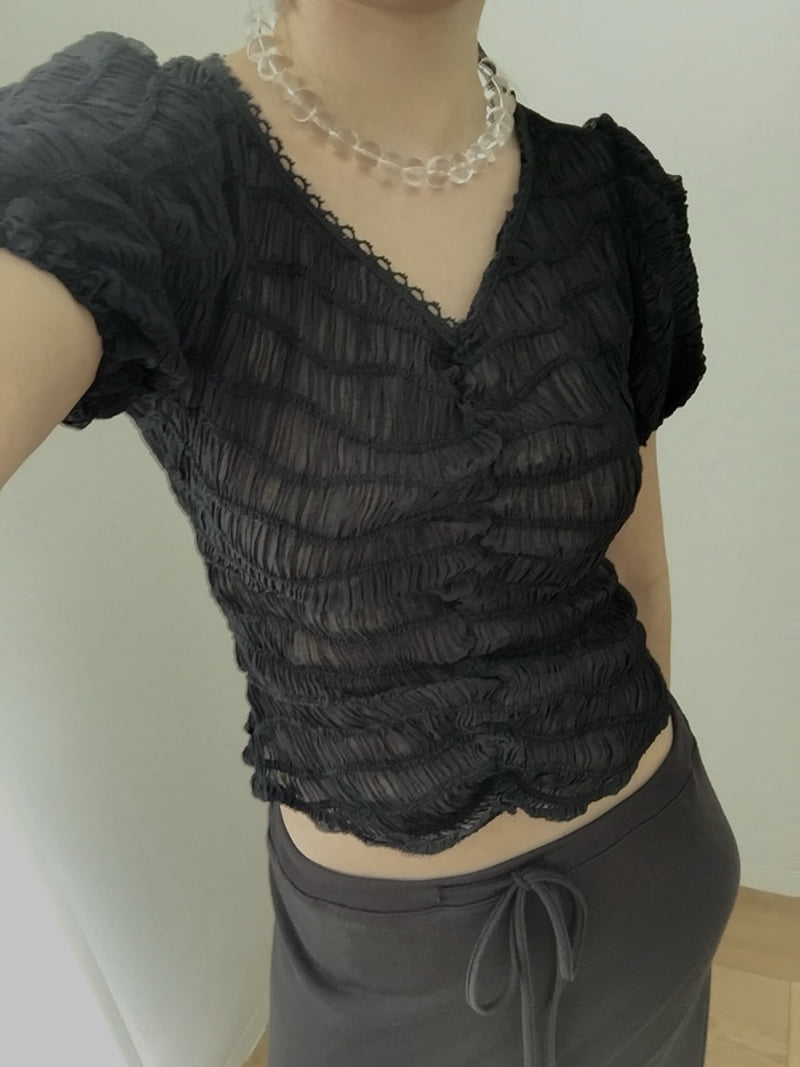 Made - Korean Women Fashion - #shopsmall - Sheer Blouse - 10