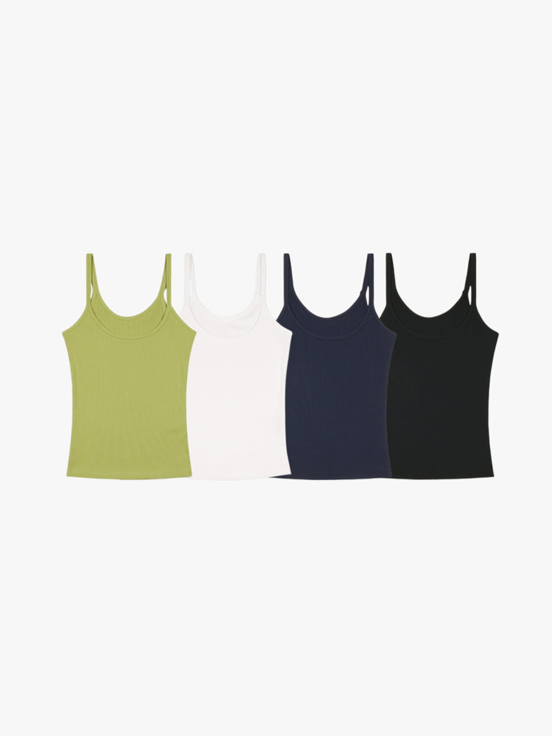 Made - Korean Women Fashion - #thatsdarling - Line Sleeveless Top - 5