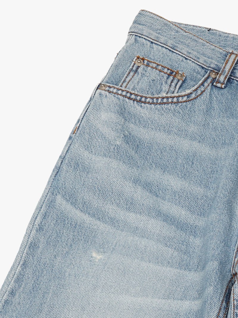Made - Korean Women Fashion - #womensfashion - Leaf Denim Pants - 4