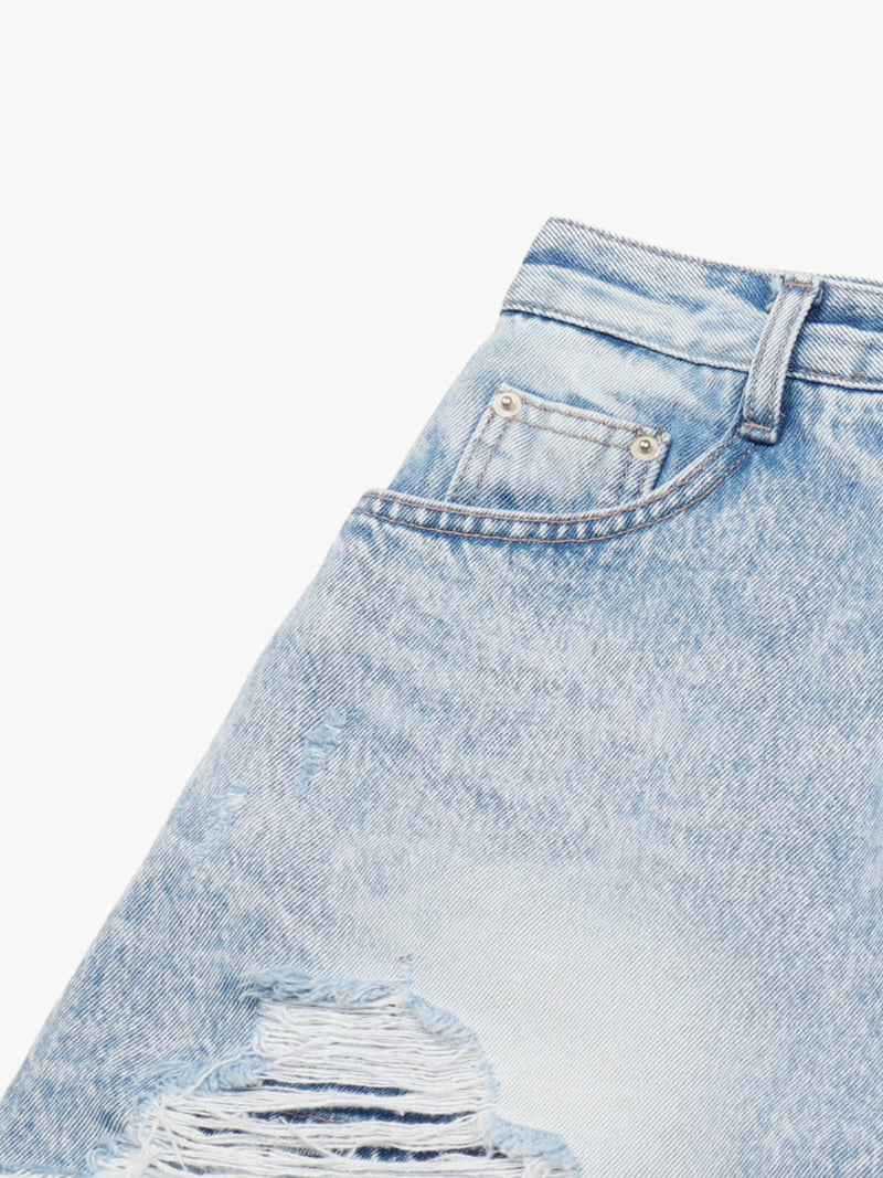 Made - Korean Women Fashion - #womensfashion - Haze Denim Skirt - 4