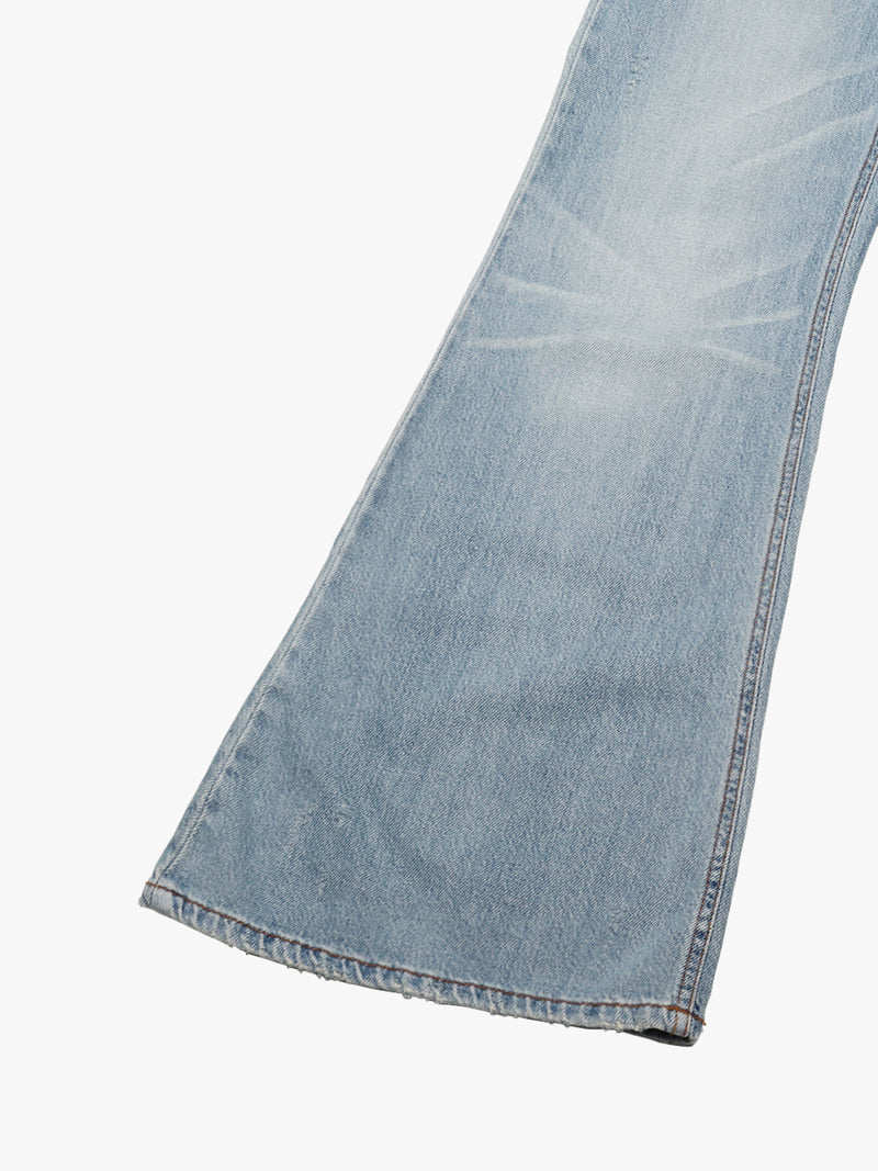 Made - Korean Women Fashion - #vintagekidsstyle - Leaf Denim Pants - 5