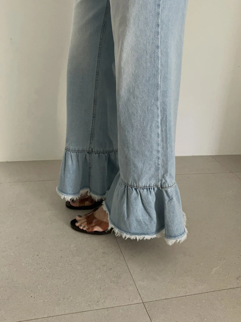 Made - Korean Women Fashion - #vintagekidsstyle - Dally Denim Pants - 8