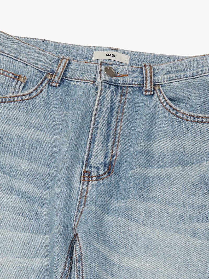 Made - Korean Women Fashion - #womensfashion - Leaf Denim Pants - 3
