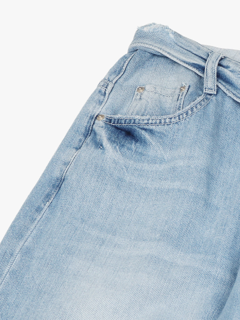 Made - Korean Women Fashion - #womensfashion - Folder To Denim Pants - 3