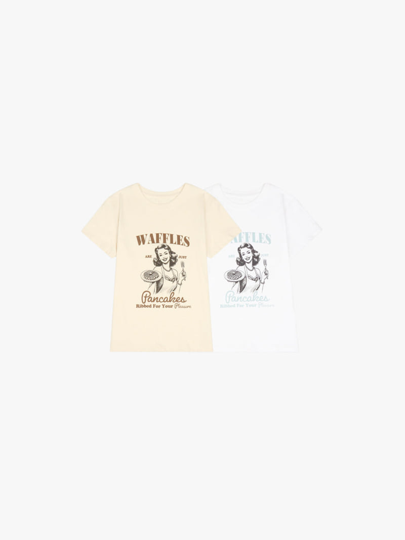 Made - Korean Women Fashion - #momslook - Waffle Tee - 4