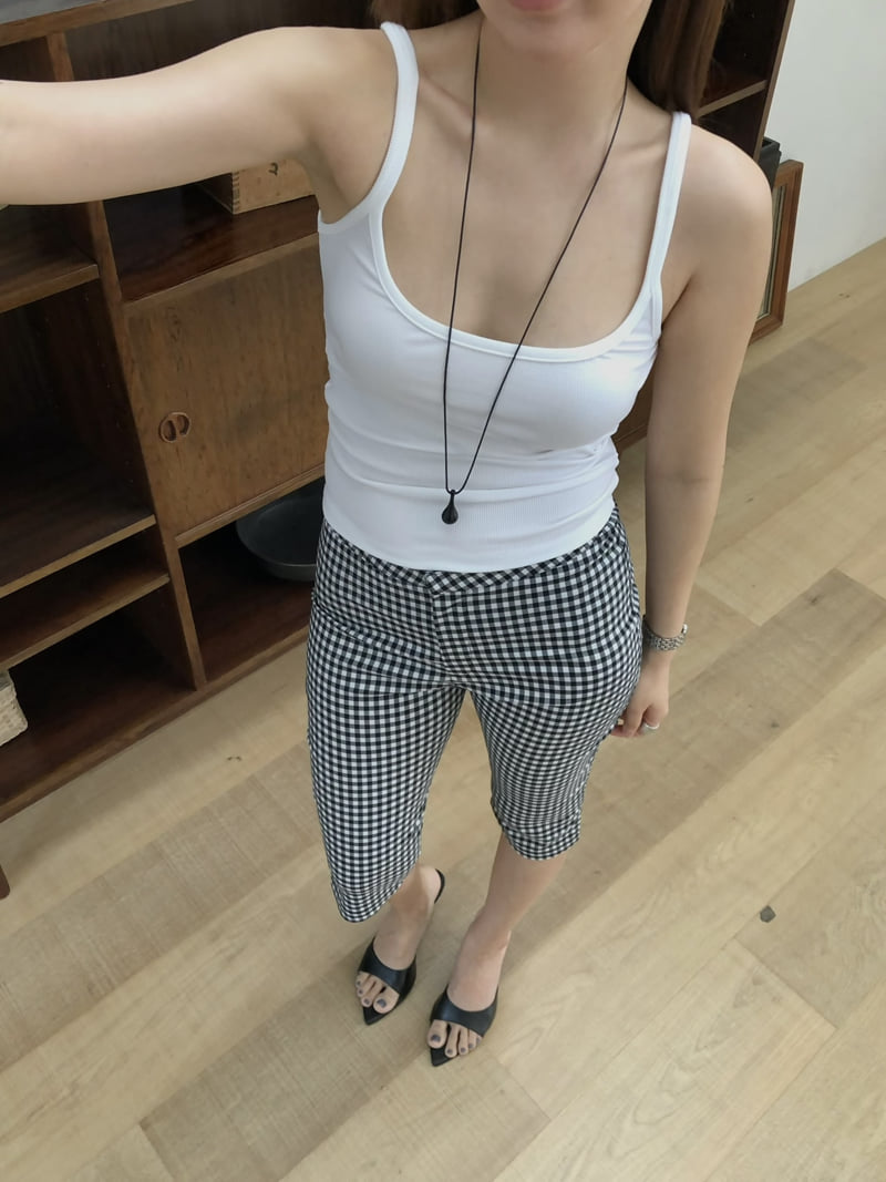 Made - Korean Women Fashion - #womensfashion - Line Sleeveless Top - 12