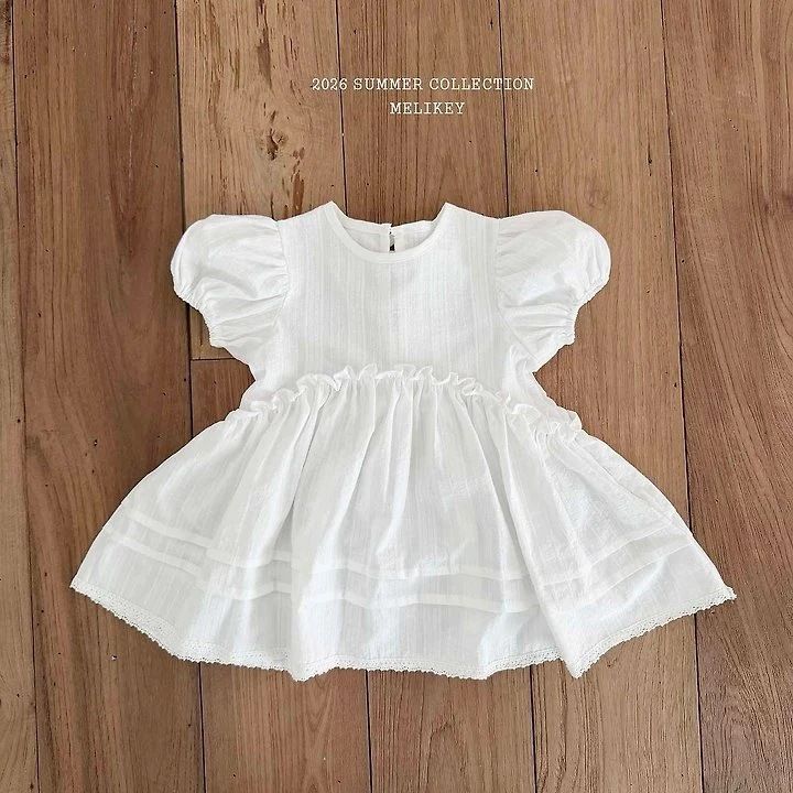 Melikey - Korean Children Fashion - #Kfashion4kids - Veil Puff One-piece