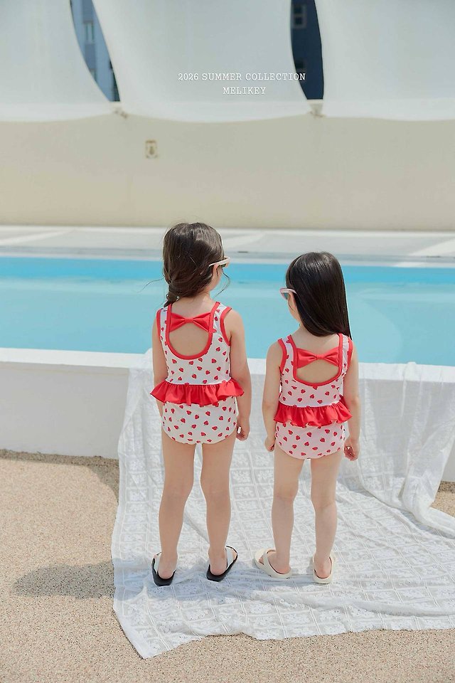 Melikey - Korean Children Fashion - #Kfashion4kids - Berry Swim Set - 5