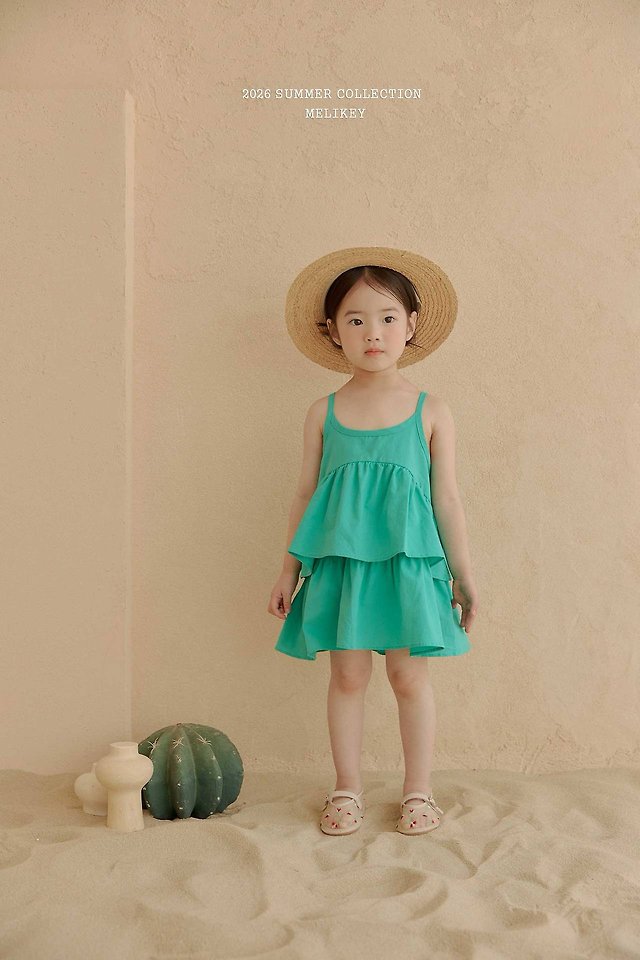 Melikey - Korean Children Fashion - #stylishchildhood - Hawaii Cancan One-piece - 4