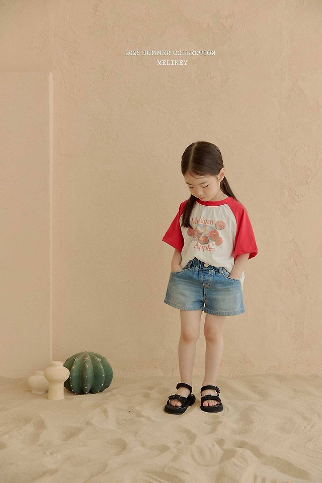 Melikey - Korean Children Fashion - #childofig - Apple Raglan Tee - 7