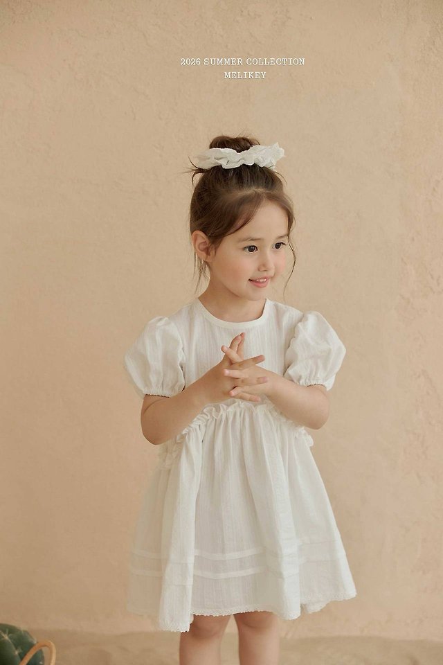 Melikey - Korean Children Fashion - #childrensboutique - Veil Puff One-piece - 10