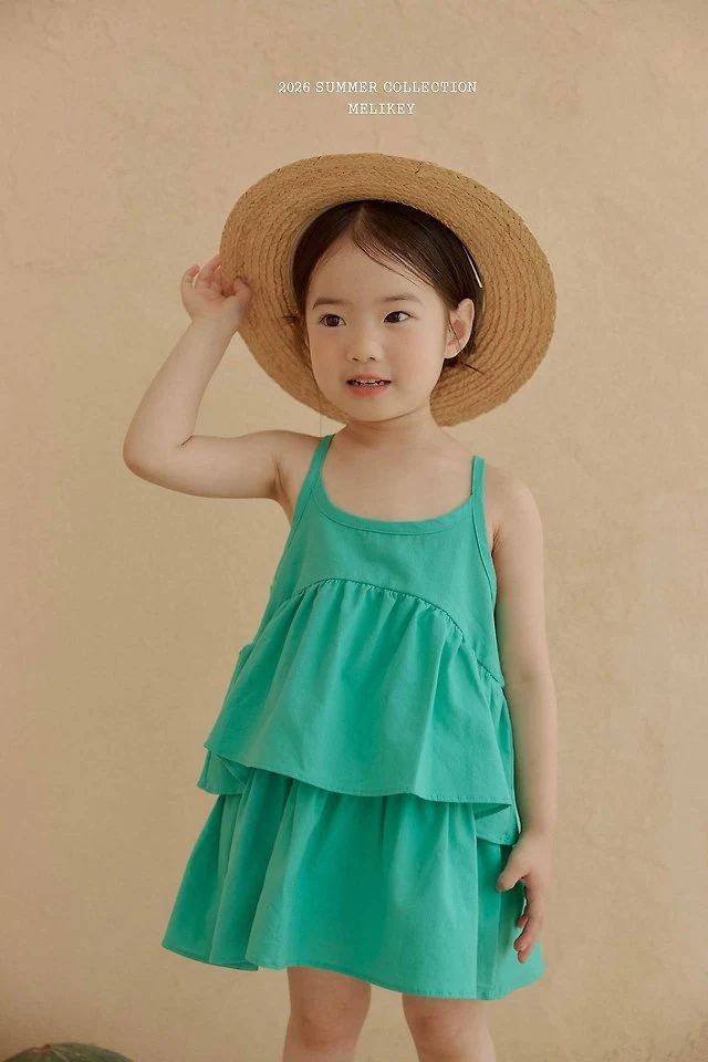 Melikey - Korean Children Fashion - #childrensboutique - Hawaii Cancan One-piece - 5
