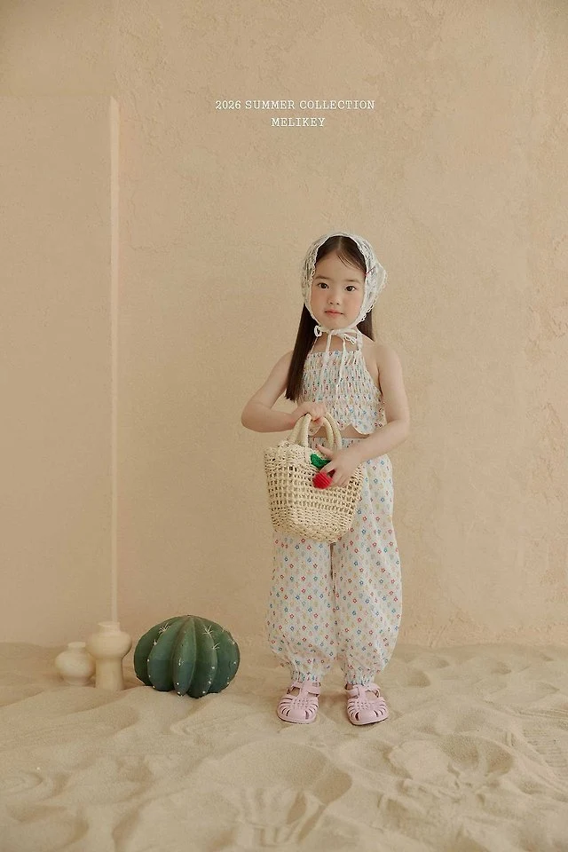 Melikey - Korean Children Fashion - #childrensboutique - Jelly Flower Halter Neck - 4