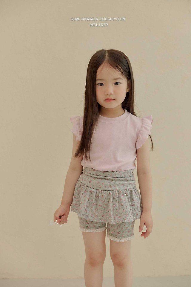 Melikey - Korean Children Fashion - #designkidswear - Macaron Frill Tee - 11