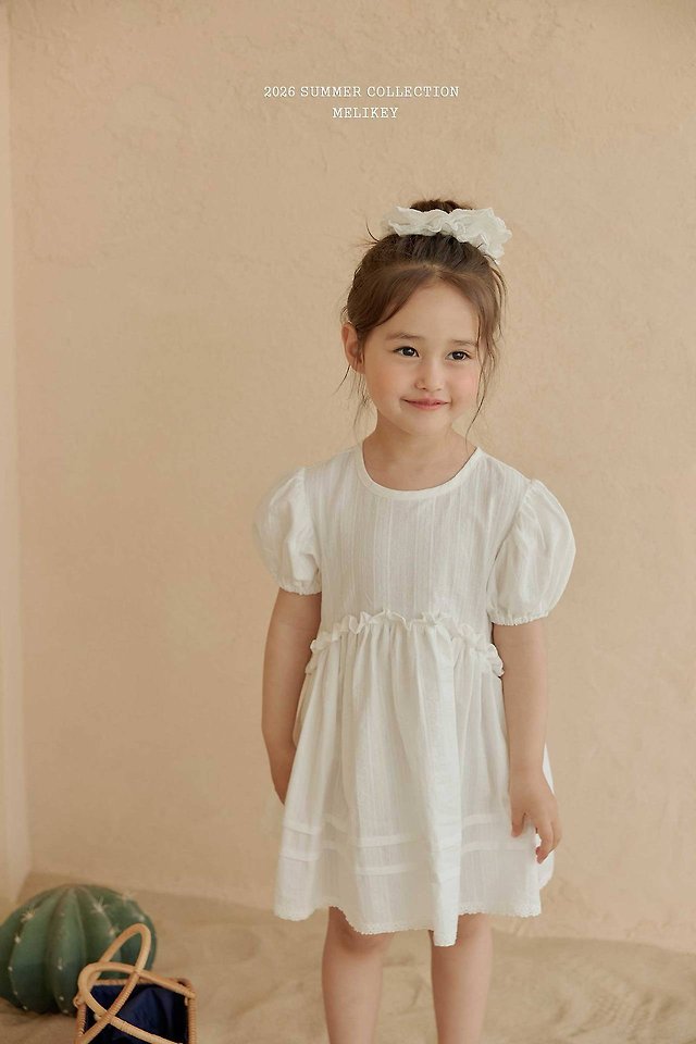 Melikey - Korean Children Fashion - #discoveringself - Veil Puff One-piece - 12