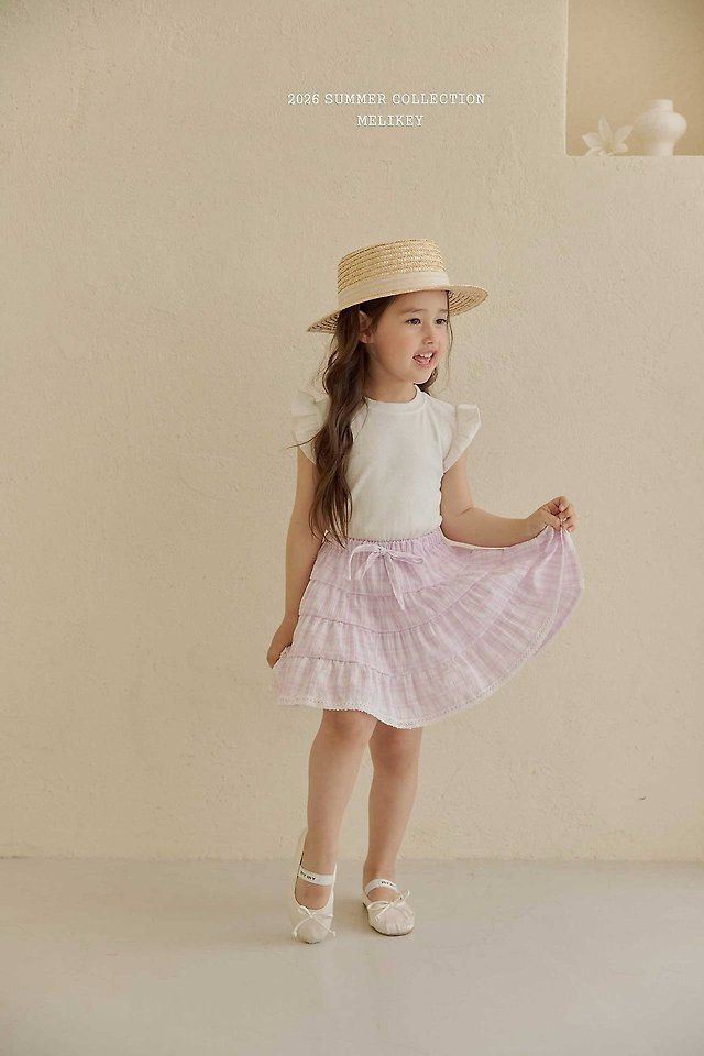 Melikey - Korean Children Fashion - #discoveringself - Macaron Frill Tee - 12