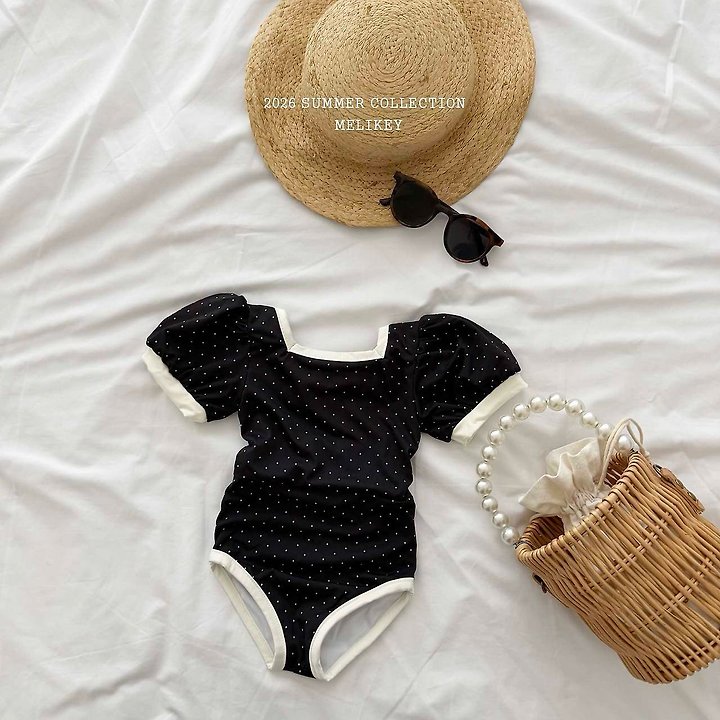 Melikey - Korean Children Fashion - #discoveringself - Mini Dot Swimsuit