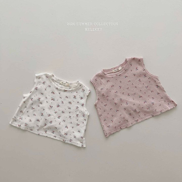 Melikey - Korean Children Fashion - #fashionkids - Dindin Frill Sleeveless Tee