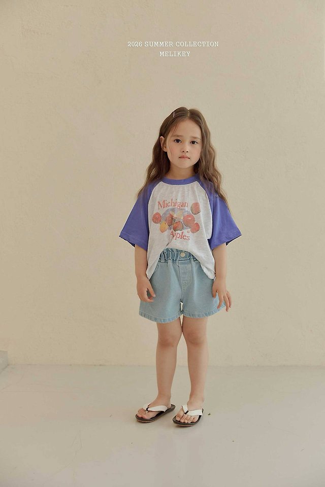Melikey - Korean Children Fashion - #fashionkids - Apple Raglan Tee - 12