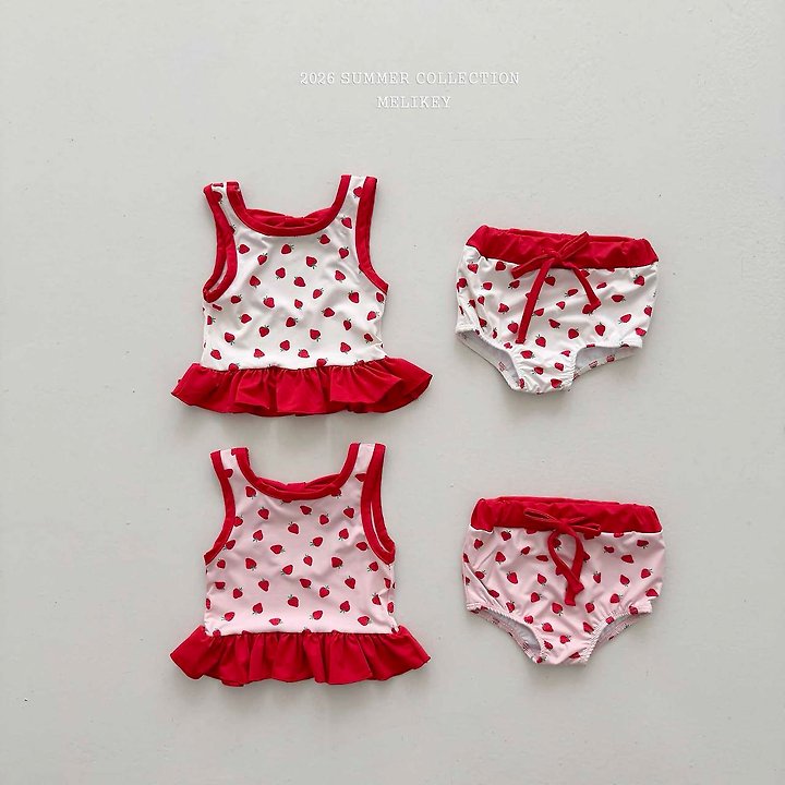 Melikey - Korean Children Fashion - #fashionkids - Berry Swim Set