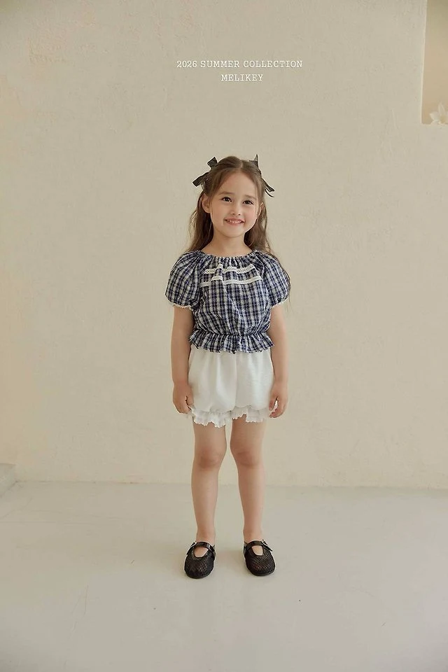 Melikey - Korean Children Fashion - #kidsshorts - Bibi Lace Blouse - 6