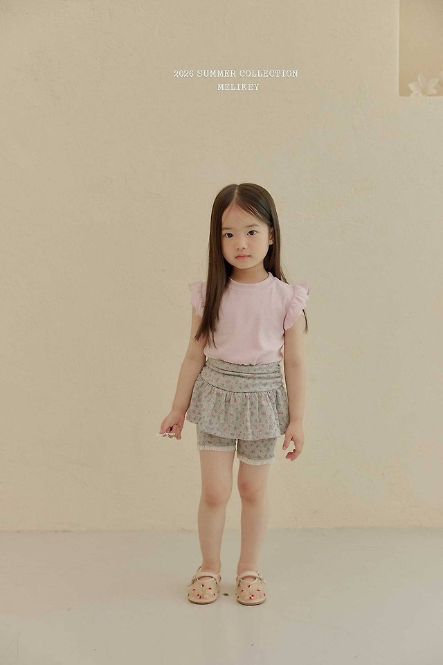 Melikey - Korean Children Fashion - #kidsshorts - Shirring Skirt Leggings - 5