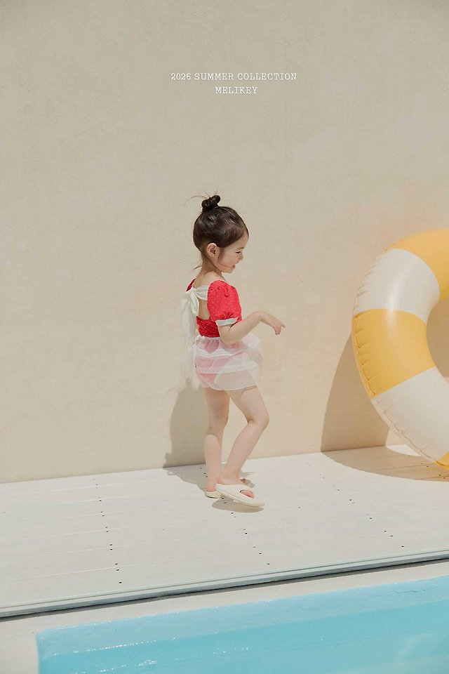 Melikey - Korean Children Fashion - #kidsshorts - Mini Dot Swimsuit - 3