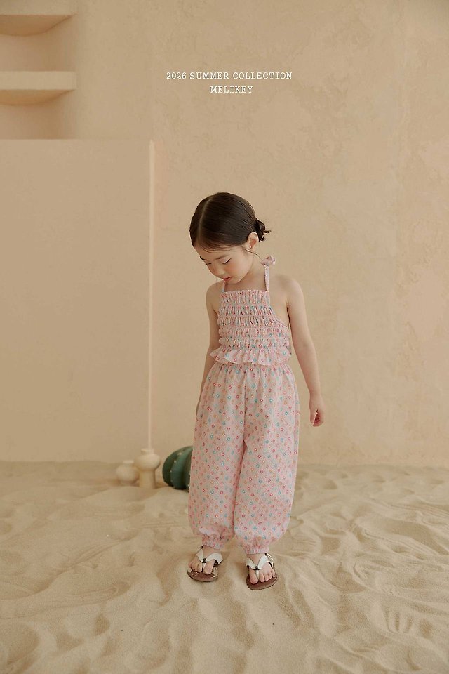 Melikey - Korean Children Fashion - #kidsstore - Jelly Flower Jogger Pants - 9