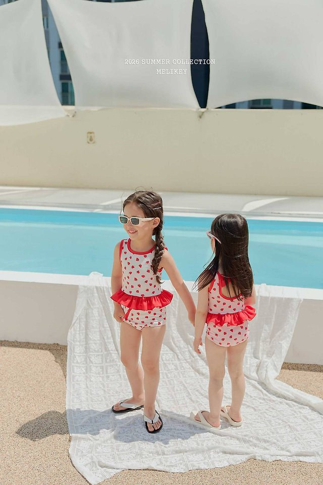 Melikey - Korean Children Fashion - #kidsstore - Berry Swim Set - 3